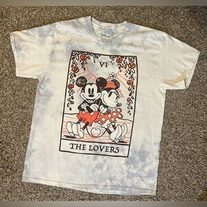 Disney Mickey & Minnie The Lovers Tie-Dye Tee T-Shirt, Sz M